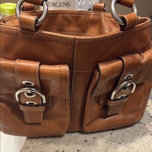 Coach Tan Leather Tote Bag